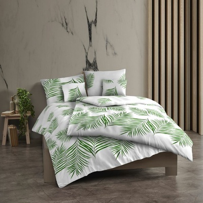 Kvalitex bavlna obliečky renforcé Tropical biele 200x200 2x70x90