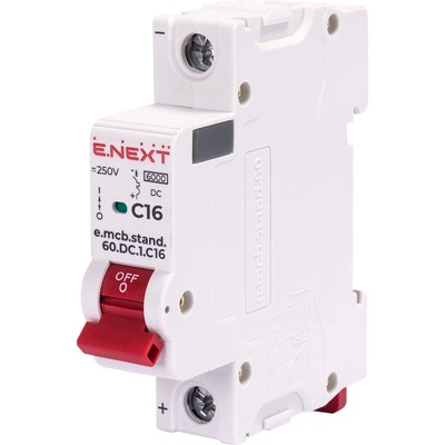 E.NEXT Jistič DC C16 16A 1P 250V DC 6 kA