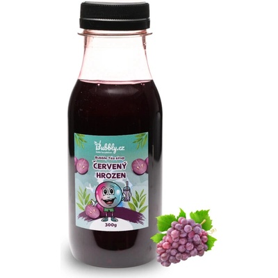 Bubbly Domácí Bubble Tea sirup červený hrozen 300 g