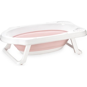 Lorelli Сгъваема вана с противоплъзгаща подложка и оттичане Lorelli Classic - 82 cm, Nordic Pink (10130940001)