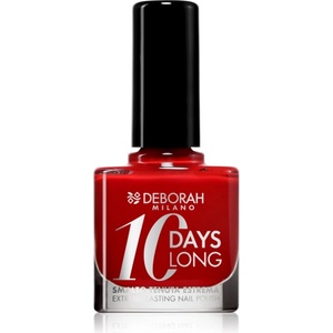 Deborah Milano 10 Days Long бързозасъхващ лак за нокти цвят 161 Dark Red 11ml