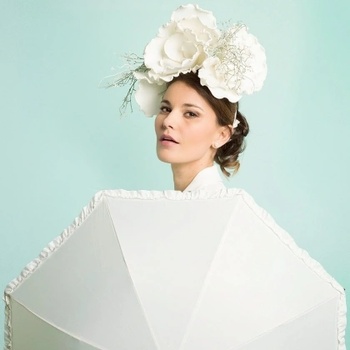 Дамски сватбен автоматичен голф чадър Perletti 12035