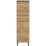 Germania Тъмно сив висок шкаф за баня от дъб 34x120 cm Salinas - Germania (8242-564)