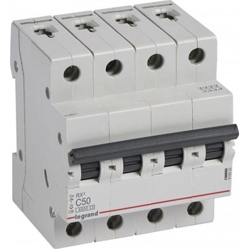 Legrand Автоматичен прекъсвач RX3 4P 50A крива С 6kA MC - 419922 (419922)
