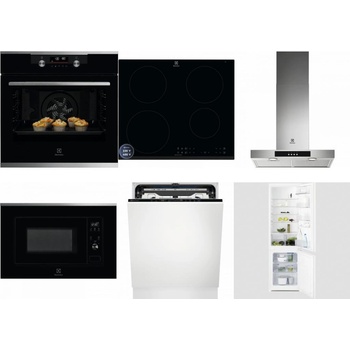 Set Electrolux KODDP77X + LIR60433B + LFT426X + LMS2203EMX + EEM69410L + LNT3LF18S