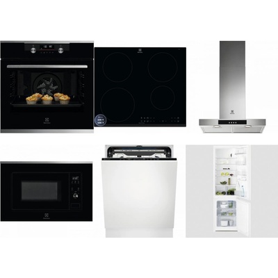 Set Electrolux KODDP77X + LIR60433B + LFT426X + LMS2203EMX + EEM69410L + LNT3LF18S