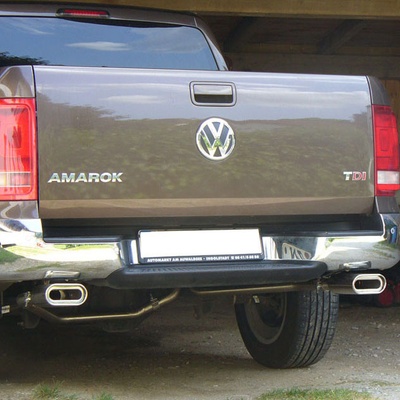 FOX Nerezový koncový tlmič s dvojitým vyústením na každej strane 160x80mm (Typ 53) VW Amarok 4x4 2010