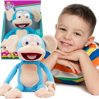 IMC Toys Fufris Funny Monkey chichotajúci sa modrý maskot