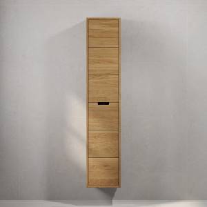 Bath Deluxe Шкаф за баня gribskov, 175 см, бежов/дъб (bt0217)