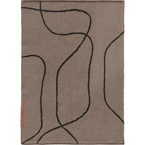 Mette Ditmer Кафяв памучен килим подходящ за пране 100x140 cm Shadow - Mette Ditmer Denmark (SHARUL01)