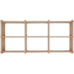 OYOY Living Design На няколко нива стенен рафт от масивен дъб в естествен цвят 37 cm Grid - OYOY Living Design (L300719)