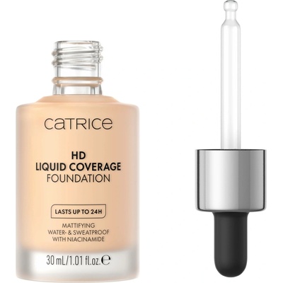 Catrice HD Liquid Coverage Foundation make-up 002 Porcelain Beige 30 ml