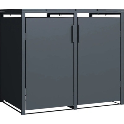 Konsta Kovový box 2x240l 132x80x116cm antracit – Sleviste.cz