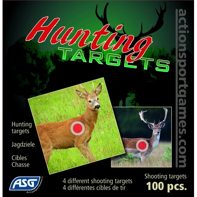 ASG papierový terč HUNTING 14x14 cm 100 ks