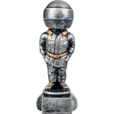 Trofej jezdec 17 cm Stříbrná