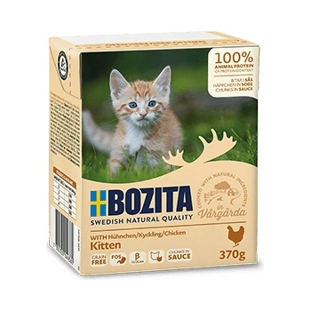 Bozita - котешка храна, парченца месо в сос Kitten 370g