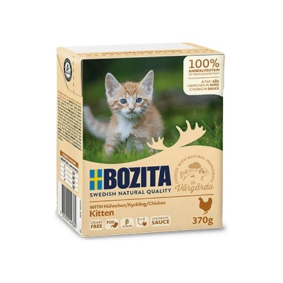 Bozita - котешка храна, парченца месо в сос Kitten 370g