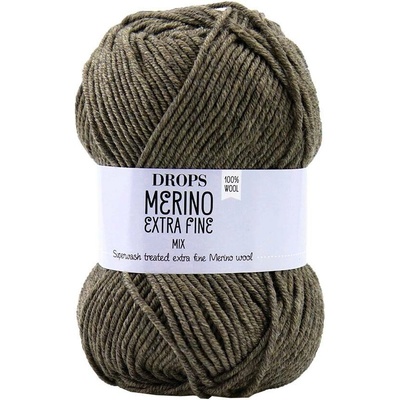 Drops Merino Extra Fine 06 hnědá