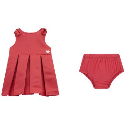 Рокля без ръкави Guess - Плисе, розова, 12 м (20251-A5RK12-WGWE0-G5O5-12M)