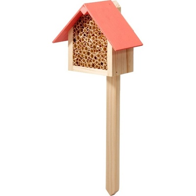 Zápich dřevo 115x65x100mm + špejle hmyzí domeček mix barev, přírodní