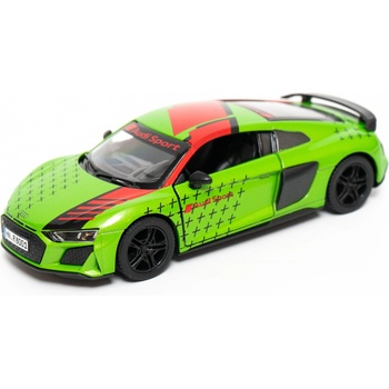 Kinsmart Метална количка Kinsmart Livery Edition - 2020 Audi R8 Coupe, 1: 36, зелена (52123)
