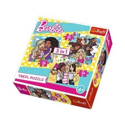 Trefl 3v1 Barbie 34827 20 36 50 dílků