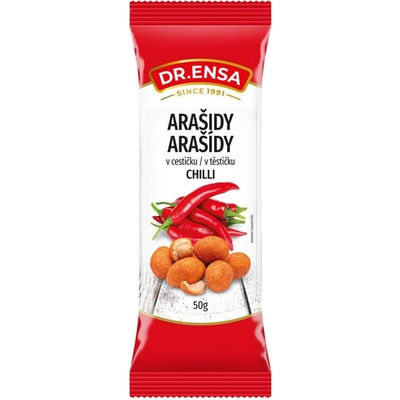 Dr.Ensa arašídy v těstíčku s příchutí paprika 50 g