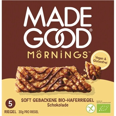 MadeGood Ranní müsli tyčinky čokoláda bio 150 g