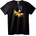 NOONEBRAND Тениска Балетен златен пръскащ ефект - 7XL, Black