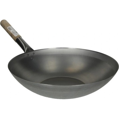 Non Food Ocelová Pánev WOK s plochým dnem 33 cm