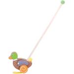 Bigjigs Toys Bigjigs Baby Дървено пате на пръчка (BB132)