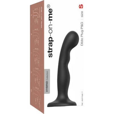 Strap on me dildo s přísavkou a zakřivením černé