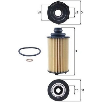 Olejový filter MAHLE OX 1310D