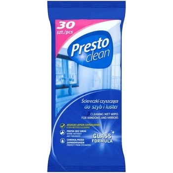 Presto čistiace obrúsky na sklá a zrkadlá 30 ks
