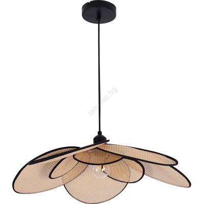 Polux Пендел TOBAGO 1xE27/20W/230V Ø 60 см бежов (SA2352)