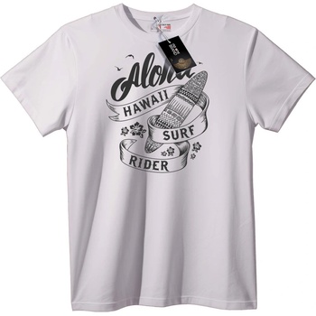 NOONEBRAND Тениска Aloha Hawaii Сърф Ездач Черен - XS, Black