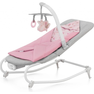 Kinderkraft houpátko vibrující s melodií Felio 2 Peony Rose – Zboží Dáma
