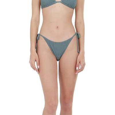 Fundango Innisfil II Tie Side Jacquard bikini bottom - Grey (Khaki)