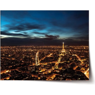 Sablio Plagát Nočný Paríž - 60x40 cm