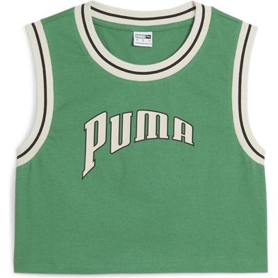 PUMA Дамска къса блуза Puma Team For The Fanbase Graphic Cr Crop Top Womens - Green