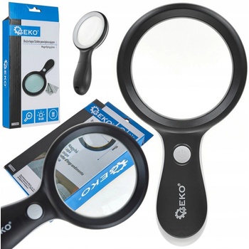 Geko Lupa 88 mm s LED světlem 10 x