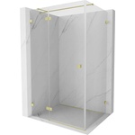 Mexen Lunar T лява душ кабина с отваряне на 125 x 120 см, прозрачна, с четкано (834T-125-120-55-00-L)