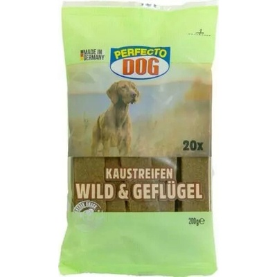 PerfectoDog pochúťka 20 ks mäsové plátky zverina + hydina 200 g