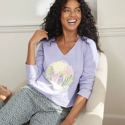 Blancheporte dámské tričko Nature Sauvage lila