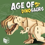 RAYA TOYS Дървен 3D пъзел Raya Toys - Age of Dinosaurs: Tyrannosaurus Rex, 50 части (517123248) - ozone