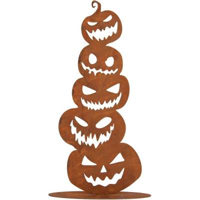 Rustikální rezavá dekorace dýně Halloween Rust - 15*20*40 cm - Clayre & Eef