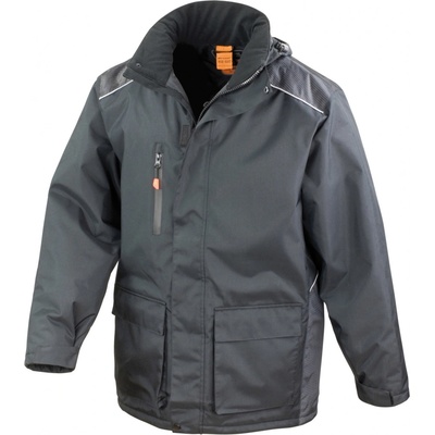 Result Unisex pracovný kabát R305X Black