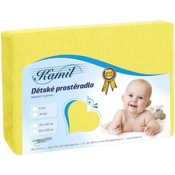 Bellatex prostěradlo froté žluté 60x120