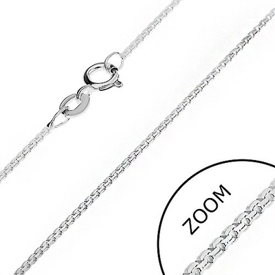 Šperky eshop Řetízek ze stříbra střídavé hranoly AB22.07