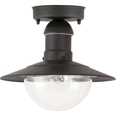 Brilagi - Външно таванно осветително тяло MOLDE 1xE27/60W IP44 черно (BG2663)